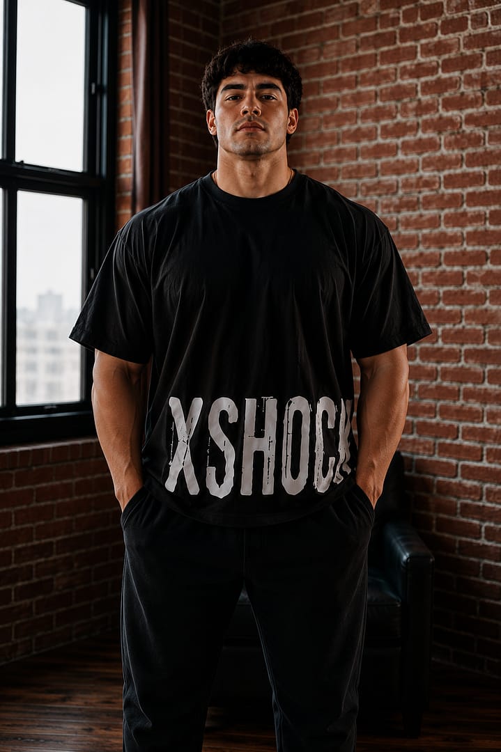 Heavyweight Oversized Black T-Shirt